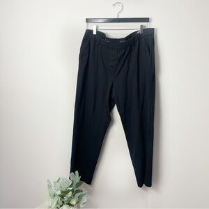 [Talbots] Women's Black Pull On Elastic Waist Straight Leg Career Pants